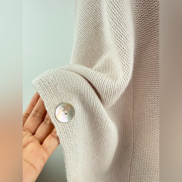 NOTE DI ANITA Turtleneck cashmere blend poncho - Soft Pink One size - Picture 11 of 12